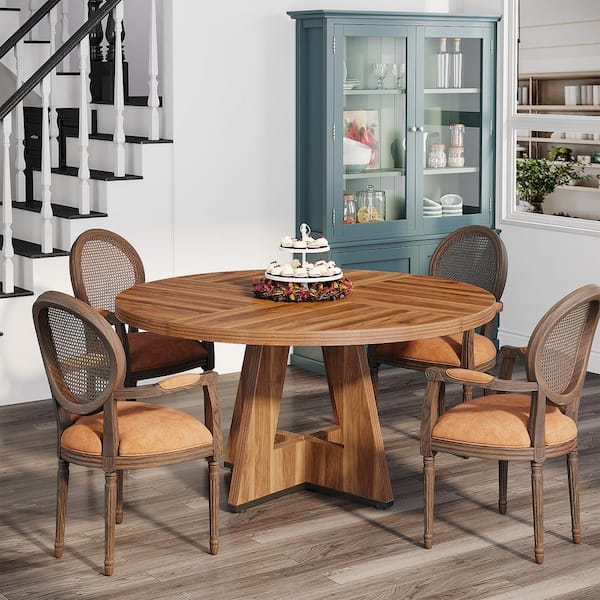 Farmhouse Dining Real Wood Round Dining Table Farmhouse Dining