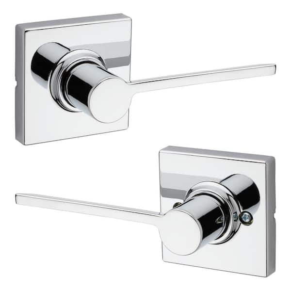 Kwikset Ladera Polished Chrome Hall and Closet Door Lever with