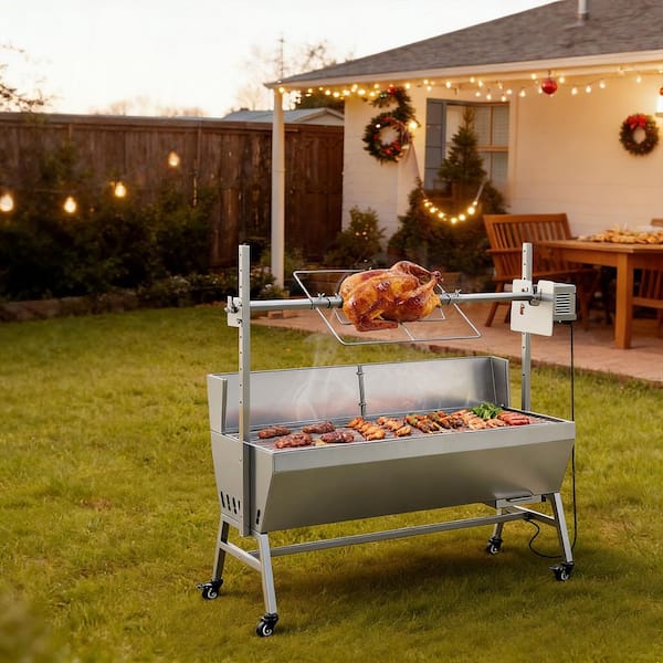 VEVOR Rotisserie Grill, 38-Watt BBQ Outdoor Pig and Lamb Spit
