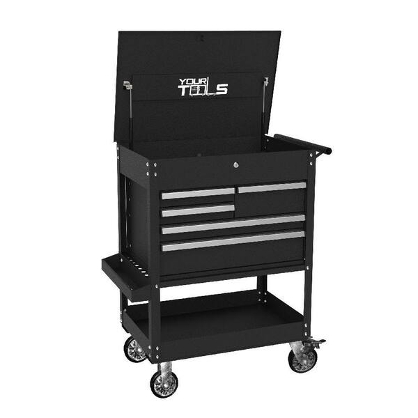 YourTools 42 in. Rolling Tool Chest, Black