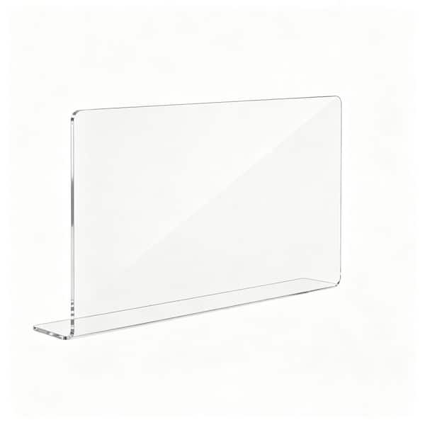 15.74 x 8.26 in. Acrylic Sink Splash Guard, Transparent Anti-Splashing Water Barrier for Kitchen & Bathroom Sink