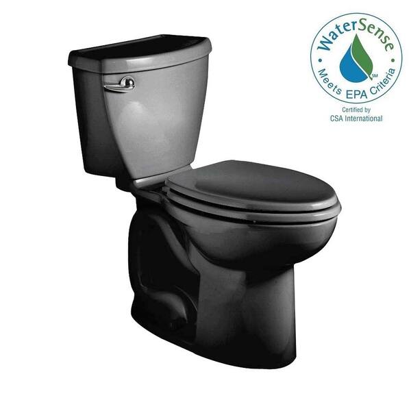 American Standard Cadet 3 FloWise 2-piece 1.28 GPF High Efficiency Elongated Toilet in Black