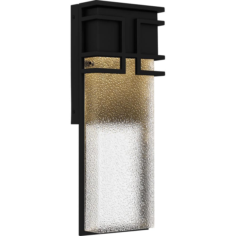 UPC 611728384336 product image for Daymon 20.25 in. Earth Black Outdoor Hardwired Wall Lantern Sconce | upcitemdb.com