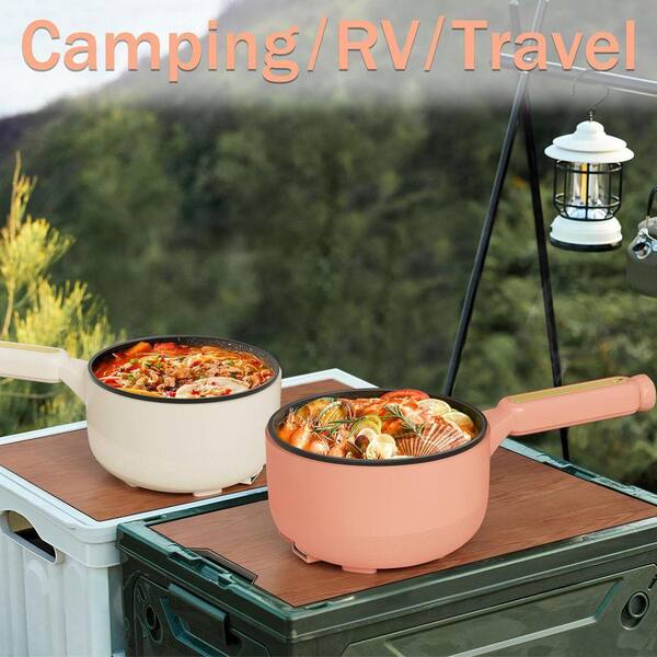 2L Electric Hot Pot Non-Stick Cooker with Dual Power Control
