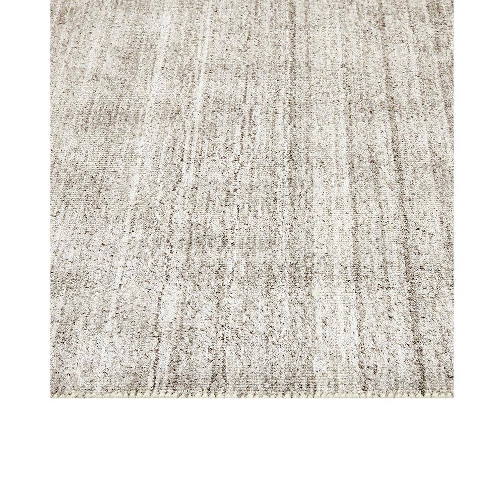 Halsey Hand-Knotted Silver Linen and Wool 2'6" x 8' Runner Rug