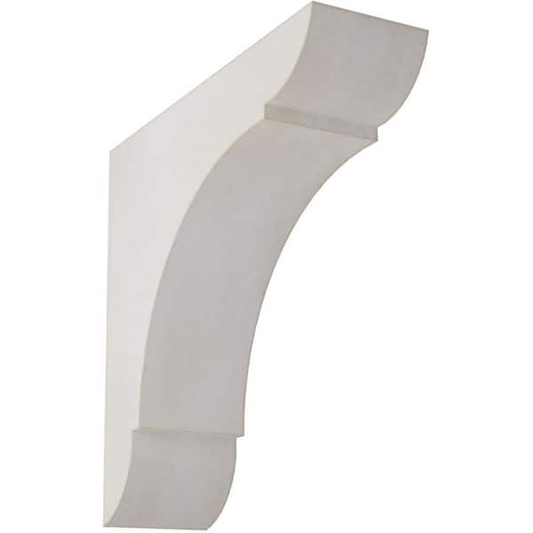 1-3/4 in. x 6 in. x 6 in. Chalk Dust White Small Olympic Wood Vintage Decor Bracket