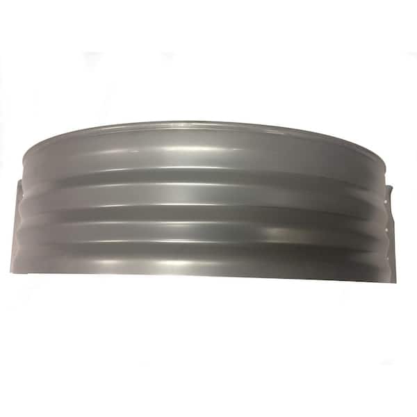 Vestal Manufacturing Vestal 37 in. x 12 in. Galvanized Metal Round Window Well