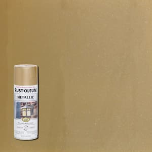 Rust-Oleum 7210830 Stops Rust Hammered Spray Paint, 12 Oz, Gold, 12 Ounce  (Pack of 1), 12 Fl Oz - Spray Paints 