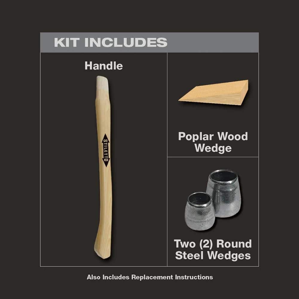 18-Inch Curved Hickory Replacement Handle for Hammers