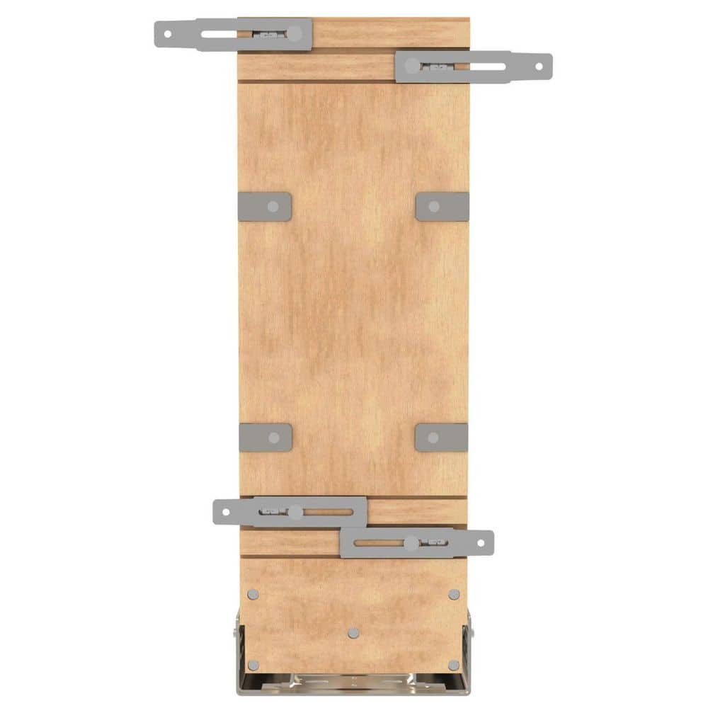 5-Inch Wooden and Metal Pull-Out Tray Organizer with Soft-Close
