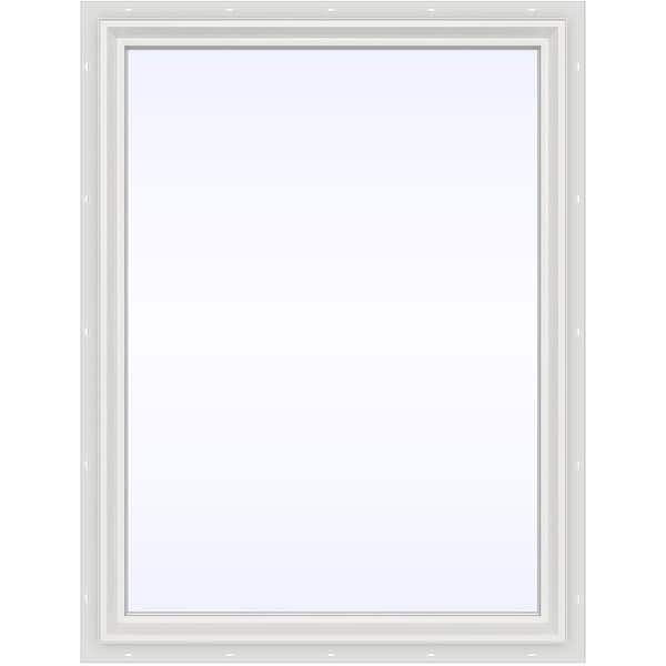 JELD-WEN 35.5 in. x 47.5 in. V-2500 Series White Vinyl Picture Window w/ Low-E 366 Glass