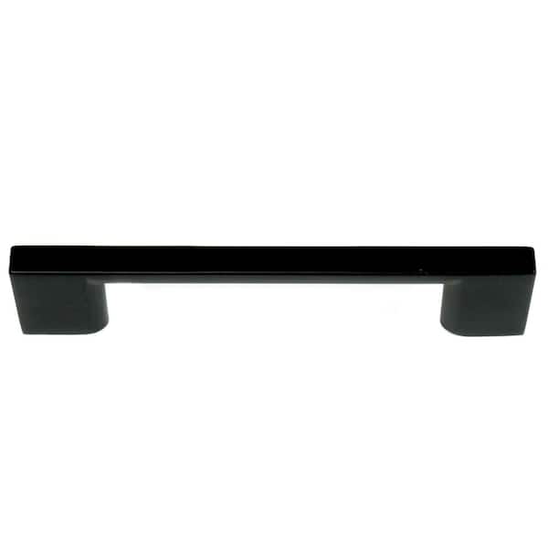 Contempo 3-3/4 in. Center to Center Matte Black Rectangular Handle Drawer Pulls (25-Pack)