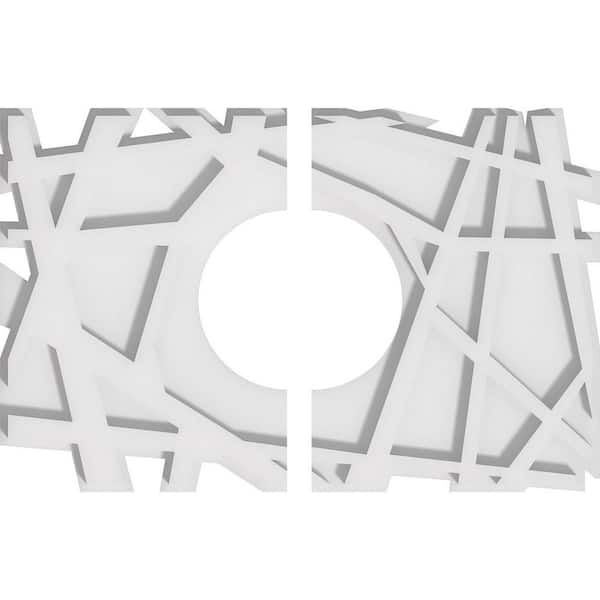 Ekena Millwork 1 in. x 16 in. x 10.625 in PVC Medallion Moulding