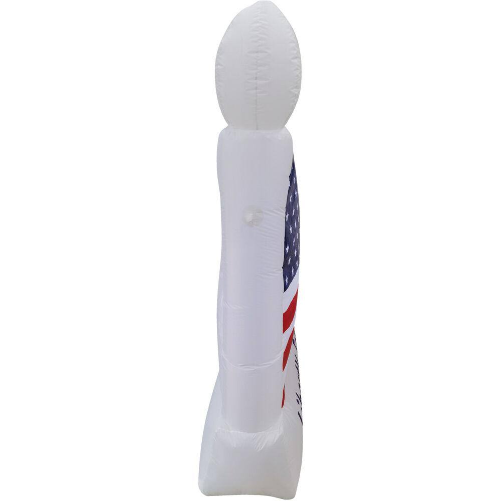 6 ft Wide Pre-lit Patriotic American Flag Inflatable