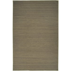 Washable Essentials Green 4 ft. x 6 ft. All-over design Contemporary Area Rug