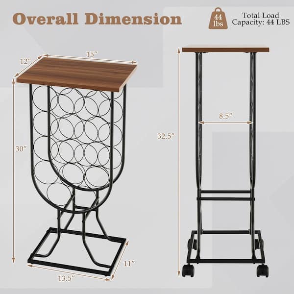 Wine Cooler Stand Adjustable Length/Width 17-25 Wine Fridge Pedestal  Stand Filing Cabinet Stand Durable High Rack Heightened 4/6/8/10  Anti-rust