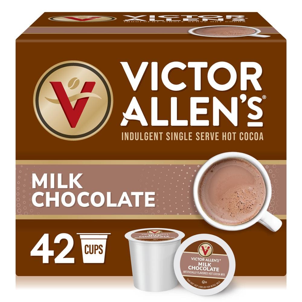 Victor Allen s Milk Chocolate Flavored Hot Cocoa Mix Single Serve K Cup Pods for Keurig K Cup Brewers 42 Count FG015879RV The Home Depot