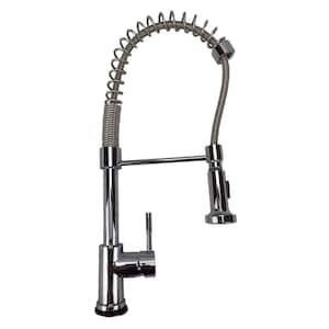 Dominion Single-Handle Pull-Down Sprayer Kitchen Faucet in Brushed Nickel