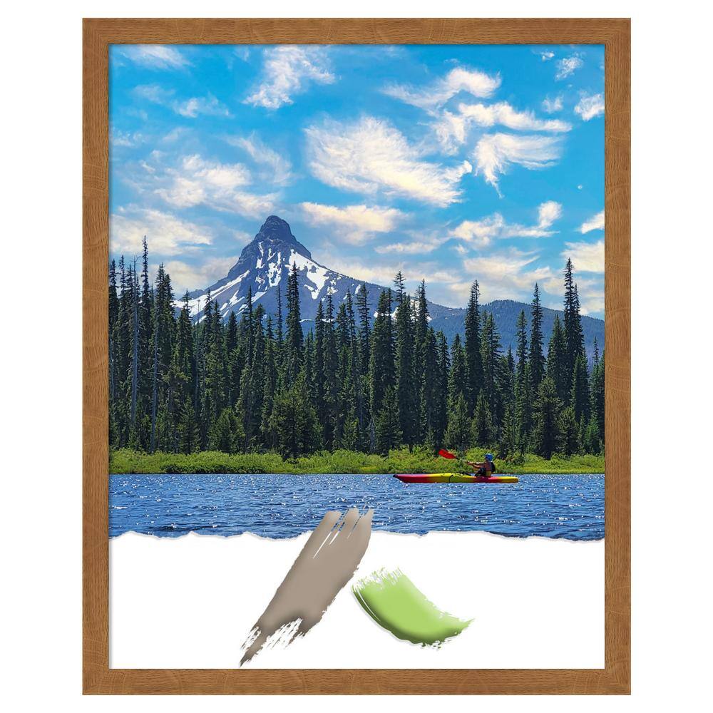 Amanti Art Carlisle Blonde Narrow Wood Picture Frame Opening Size 16x20 in.