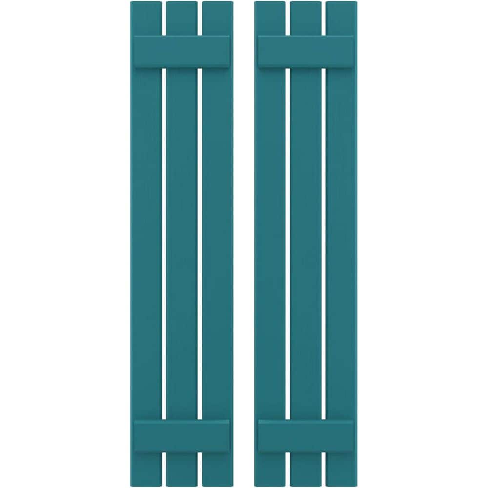 11-1/2 in. W x 35 in. H Americraft 3 Board Exterior Real Wood Spaced Board and Batten Shutters Antigua price history on PriceWatchPro