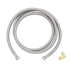 3/8 in. Comp. x 3/8 in. Comp. x 72 in. Braided Stainless Steel Dishwasher Supply Line with 3/8 in. MIP Elbow