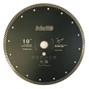 Concord Blades CRS100G10CP 10 Inch Continuous Rim Diamond Tile Blade 