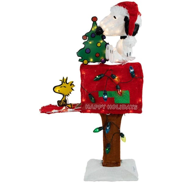 Northlight LED Lighted Peanuts Snoopy on Mailbox Outdoor Christmas
