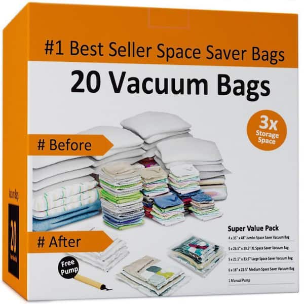 Whitmor Spacemaker Vacuum Bags (Set of 12) 6115-7218-CB - The Home Depot