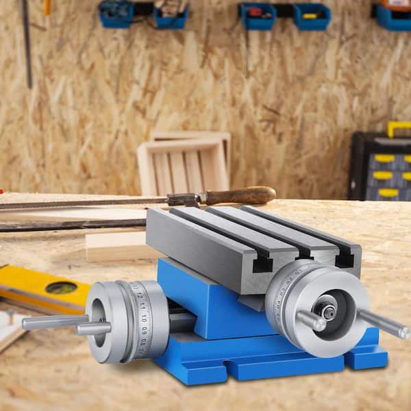 Milling Working Table 7.3 in. x 4 in. Worktable Cross Table Machine for All Drill Stands Bench Drilling Milling Machine