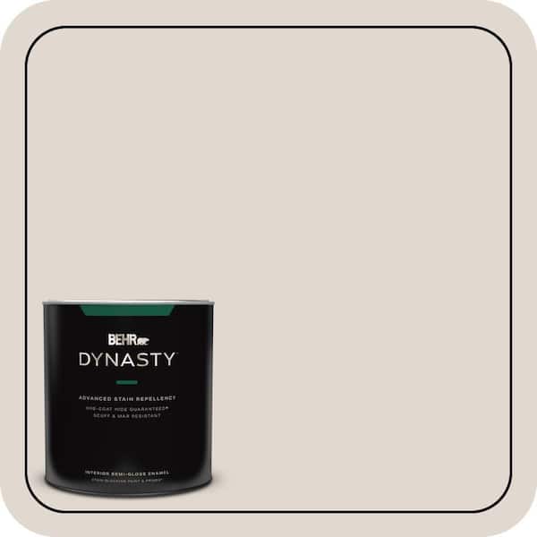 BEHR DYNASTY 1 qt. #PPL-78 Taupe Mist Semi-Gloss Enamel Interior Stain-Blocking Paint & Primer