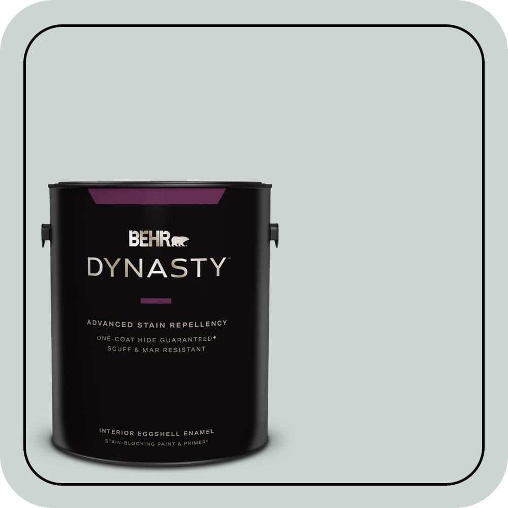 1 gal. #ECC-34-1 Pacific Mist Eggshell Enamel Interior Stain-Blocking Paint & Primer price history on PriceWatchPro