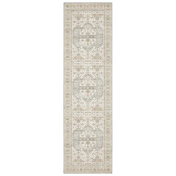 Harmony Sand 2 ft. x 7 ft. Indoor Machine Washable Runner Rug