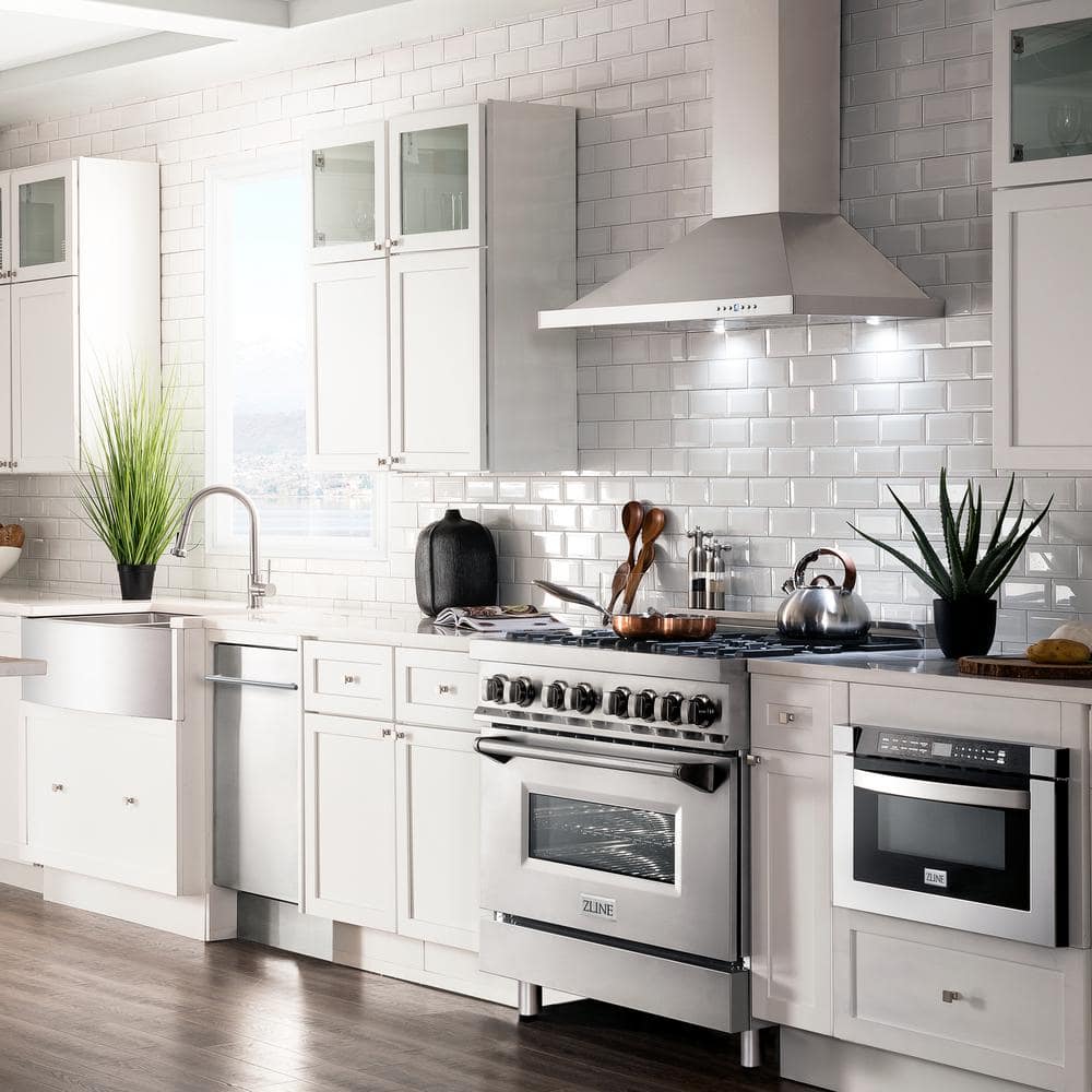30" Stainless Steel Convertible Wall Mount Range Hood
