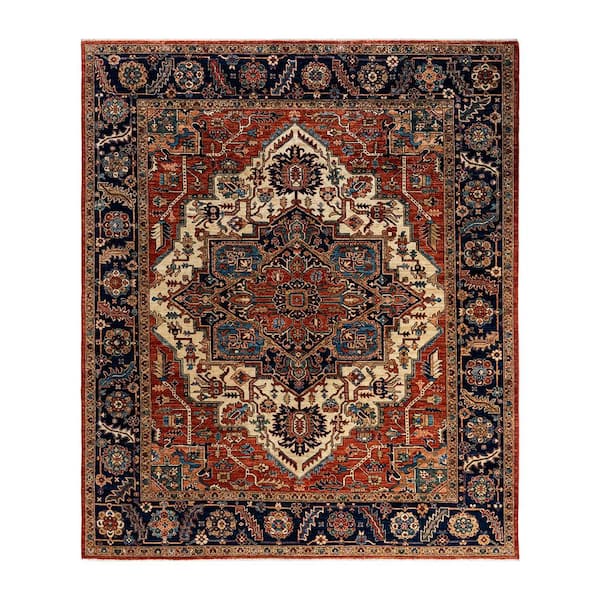 Serapi Red 8 ft. x 10 ft. Tribal Wool Indoor Area Rug