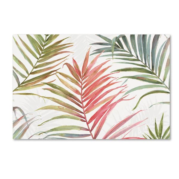 Trademark Fine Art 16 in. x 24 in. "Tropical Blush IV" by Lisa Audit Printed Canvas Wall Art