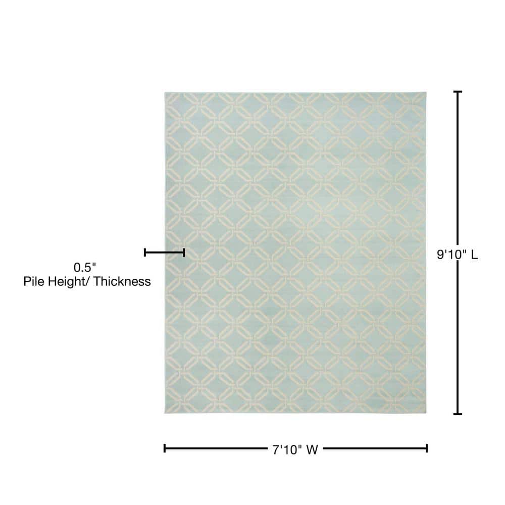 Moroccan Farmhouse Jubilant Green 8' x 10' Viscose Blend Area Rug