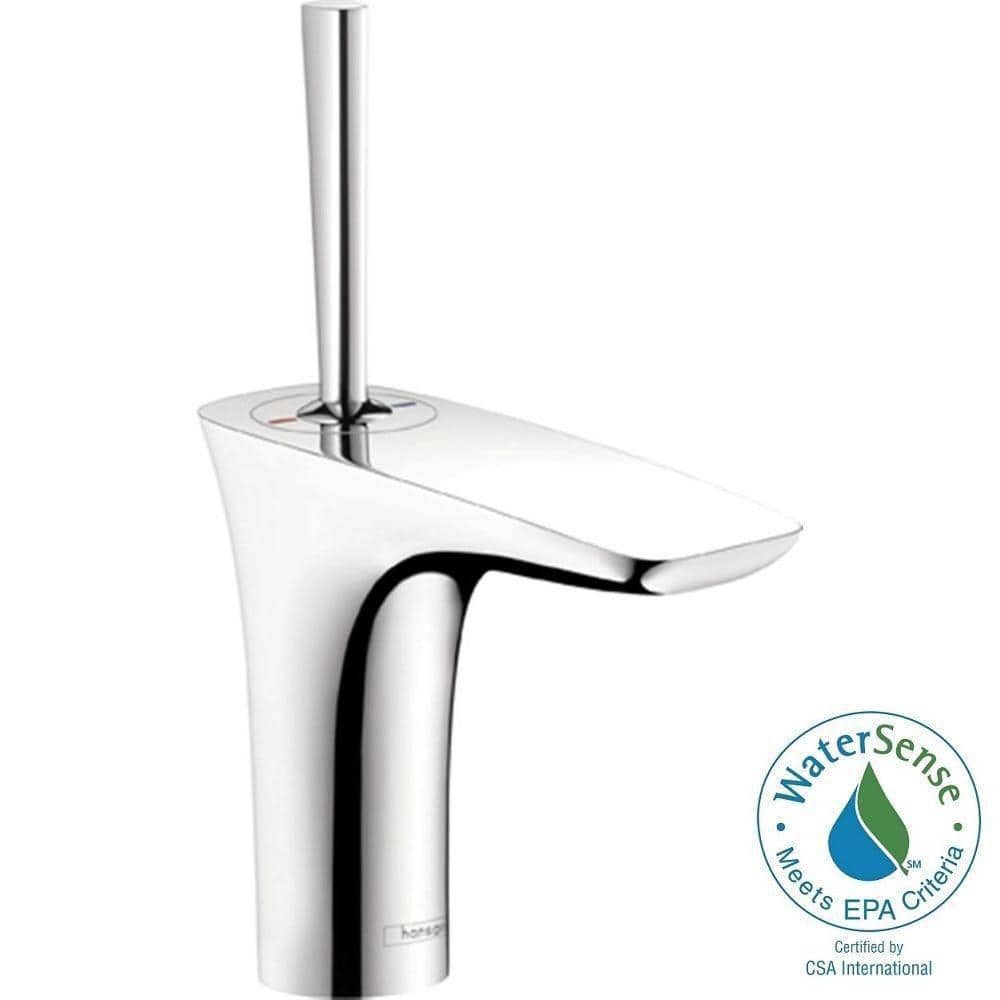 Modern Chrome Single Hole Bathroom Faucet with Adjustable Aerator