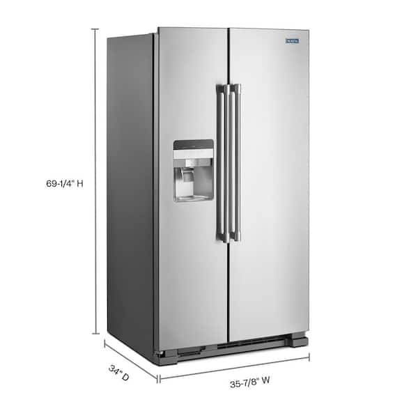 Maytag Side x Side Fridge (MSS25C4MGZ) - Fingerprint Resistant Stainless Steel