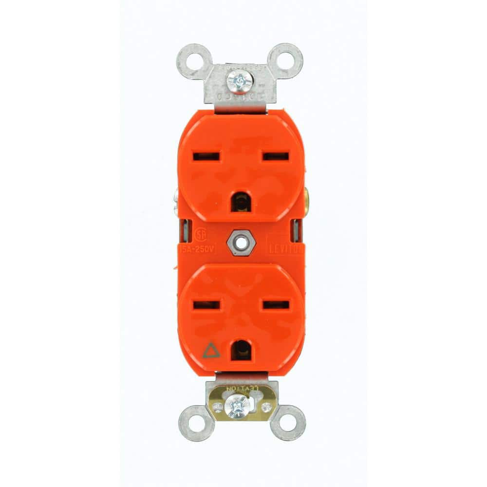 15 Amp 250 V NEMA 6-15R Isolated Ground Duplex Outlet/Receptacle, Orange (1-Pack) 5662-IG price history on PriceWatchPro