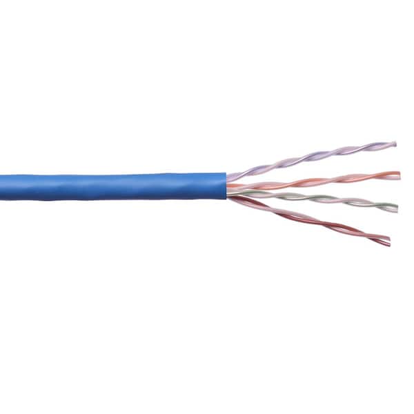 Cat5E 250 ft. Blue 24-4 Plenum Twisted Pair Cable