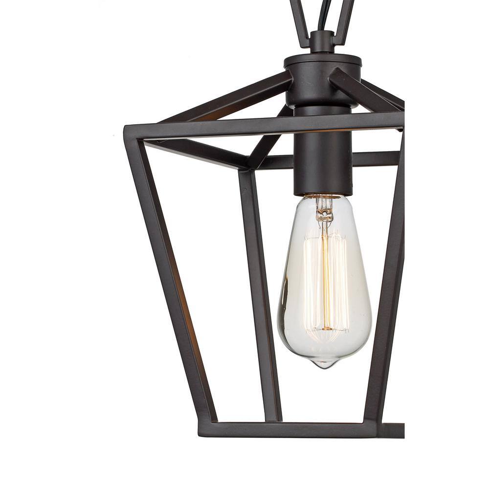Lacey 8" Rubbed Oil Bronze Farmhouse Mini Pendant Light