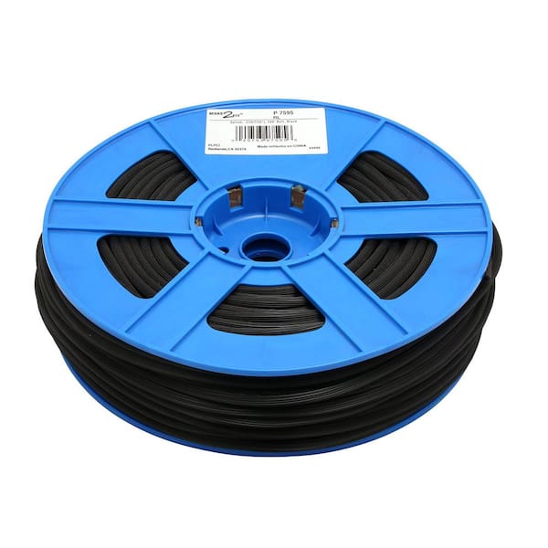 0.210 in. x 250 ft. Roll Black Screen Spline