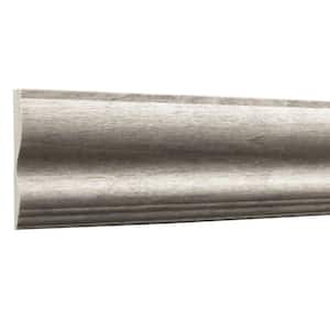 Prestained Gray 35/64 in. x 2-3/4 in. x 96 in. Wood Chair Rail Moulding