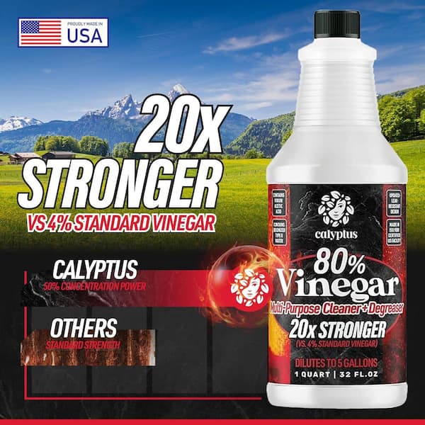 32 oz. 80% Vinegar All-Purpose Cleaner 20X Concentrate (2-Pack)