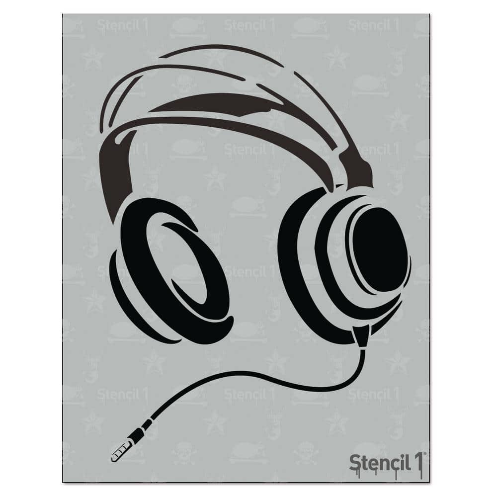 Stencil1 Headphones - Stencil 8.5 x 11