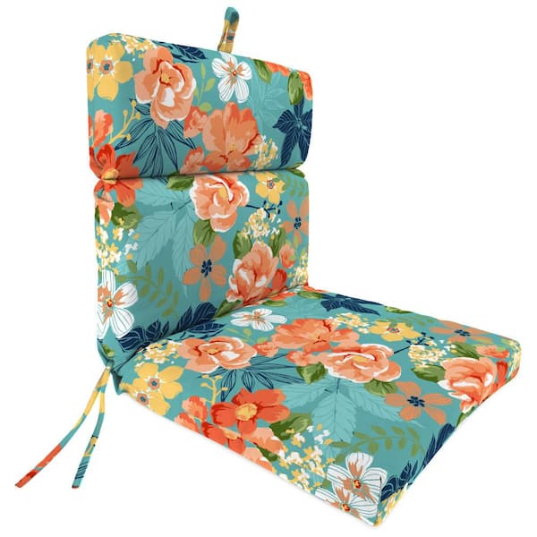 Jordan Manufacturing 22 in. L x 44 in. W x 4 in. T Outdoor Chair Cushion in Senorita Pelican