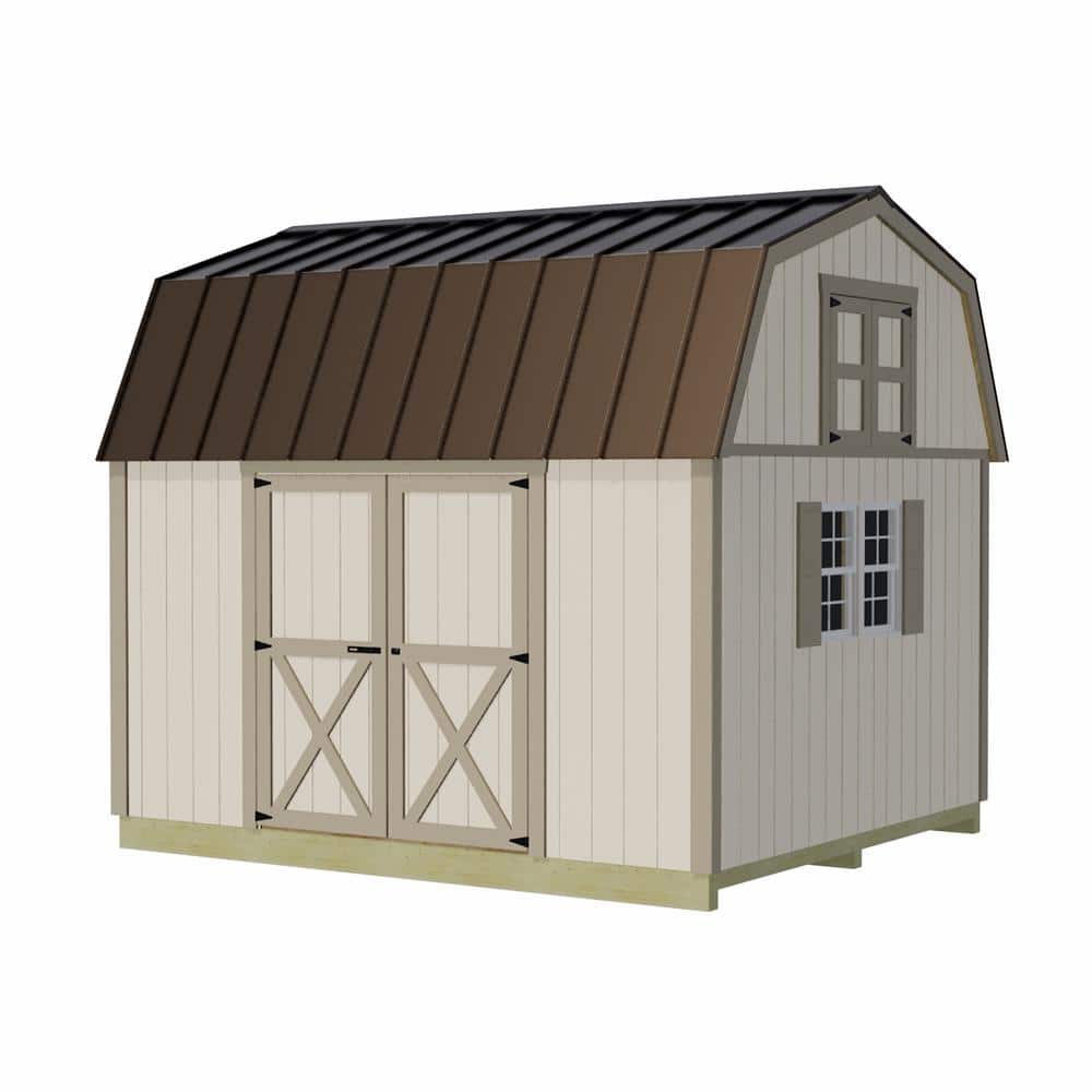 Craftsman's Cove 10 ft. x 12 ft. Wood Barn Kit with Loft and Robust Fortress Floor price history on PriceWatchPro