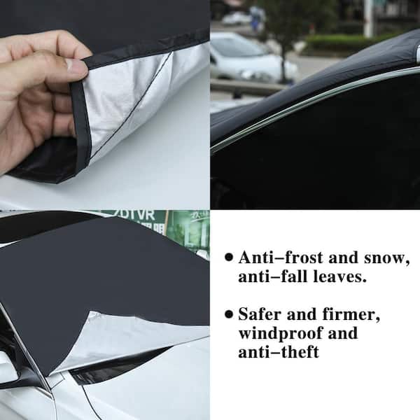 Car Cover Waterproof Windshield Snow Cover Screen Magnetic Protector Sun  Shield Pouch Truck