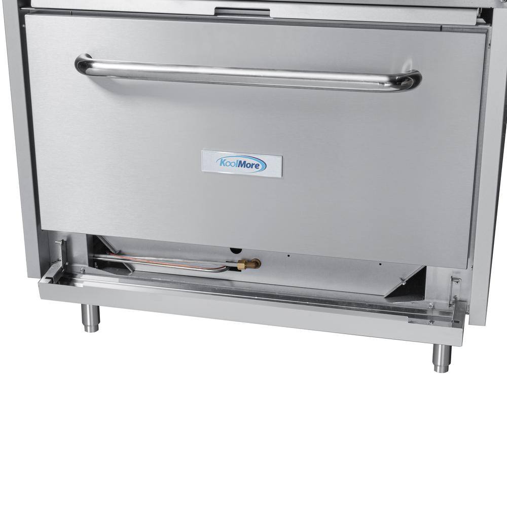 KoolMore 36'' Stainless Steel Commercial Convection Oven with 6 Burners