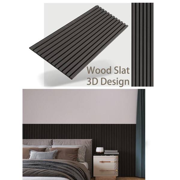 Afoxsos Acoustic 1/4 in. T x 18.9 in. W x 3 ft. L Shiplap Finished